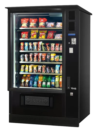 Snackautomat mit Snacks und Getränken
